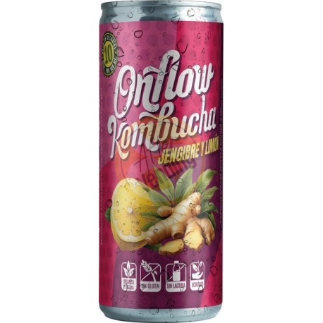 Kombucha Onflow Jengibre y Limón