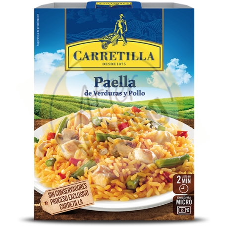 Paella de Verduras y Pollo